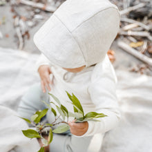 Linen Brimmed Bonnet with Cotton Lining // Sand - GrayFoxCo