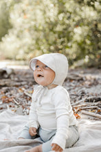 Linen Brimmed Bonnet with Cotton Lining // Sand - GrayFoxCo