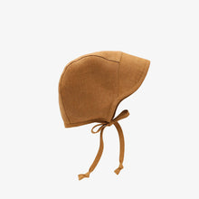 Linen Brimmed Bonnet with Cotton Lining // Rust - GrayFoxCo